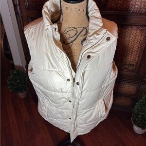 Chaps Off-White Puffer Jacket